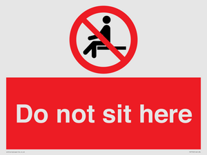 Do not sit here